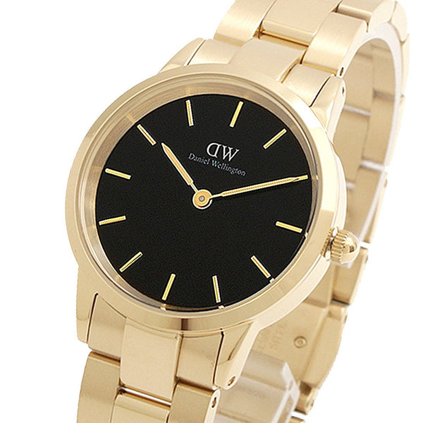 ダニエルウェリントン DANIEL WELLINGTON ICONIC LINK DW00100566 腕時計 レディース ブラック クオーツ
